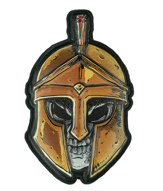 Klettabzeichen Skull Spartan - color