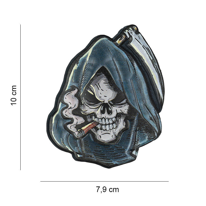 Klettabzeichen Skull Grim reaper - color