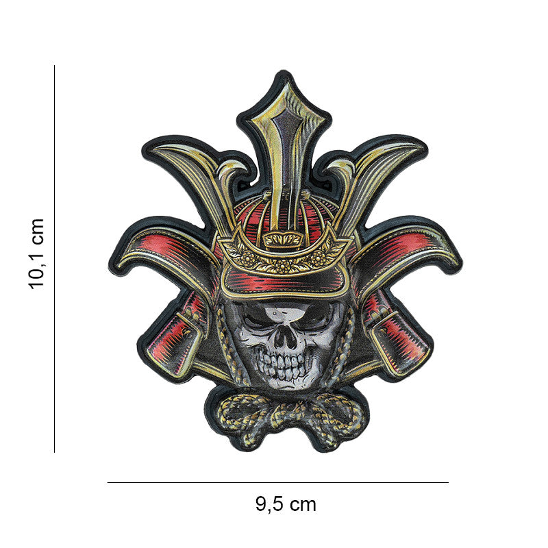 Klettabzeichen Skull Samurai - color