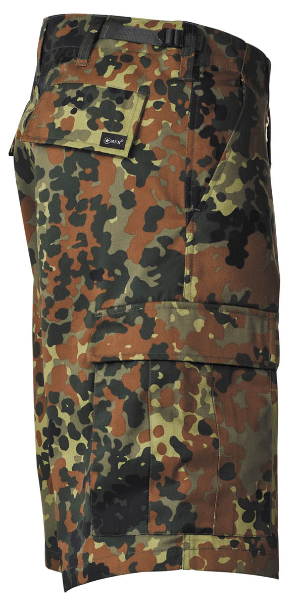 Militär, Tarnung, Cargo Shorts, Gürtel-Schlaufen, Tasche