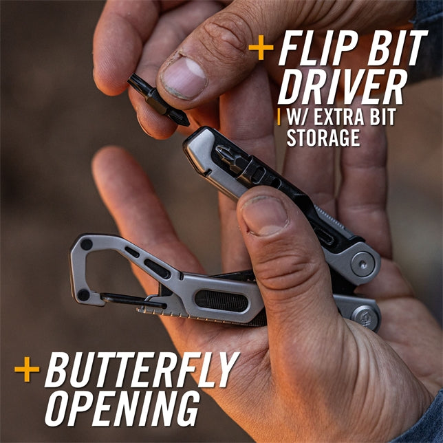 Multitool, Schraubendreher-Set, Butterfly opening, Kompaktwerkzeug, Aufbewahrung】