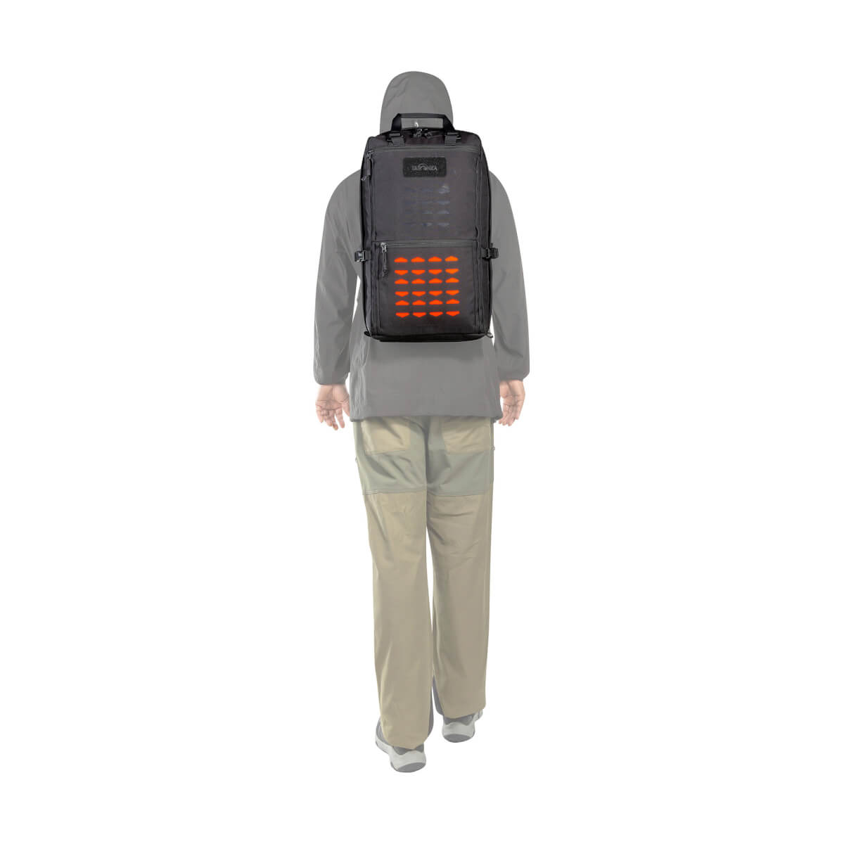 Rucksack, Wandern, Tasche, Gepäck, Orangemuster