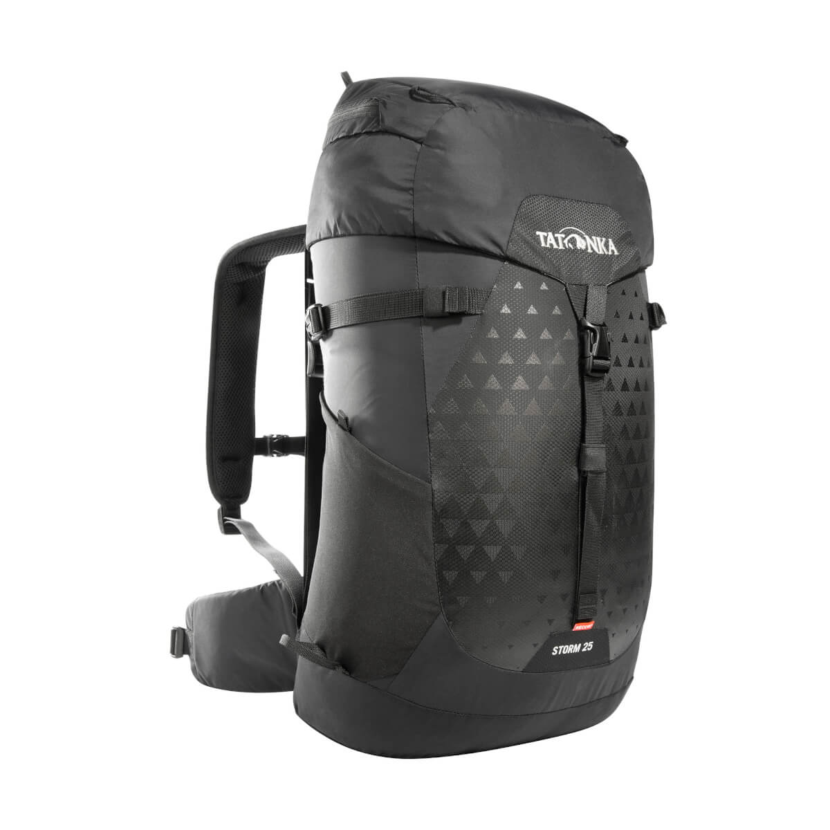 Rucksack, Rucksack Materialien, Schwarz, Knopfleiste, Storm 25