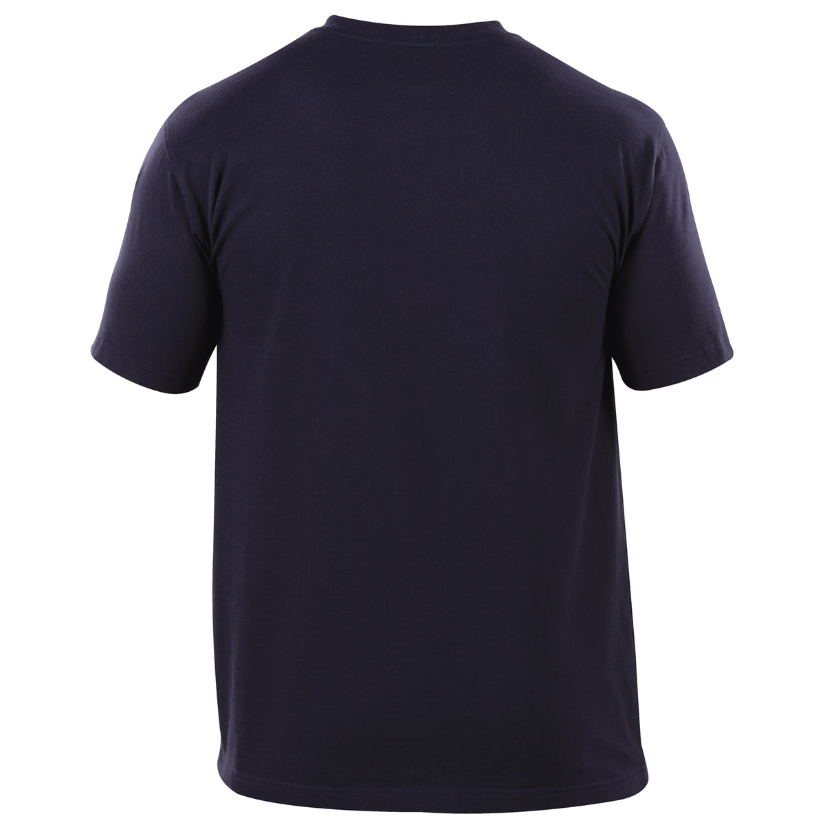 T-Shirt, Kurzarm, unifarben, dunkelblau, Baumwolle