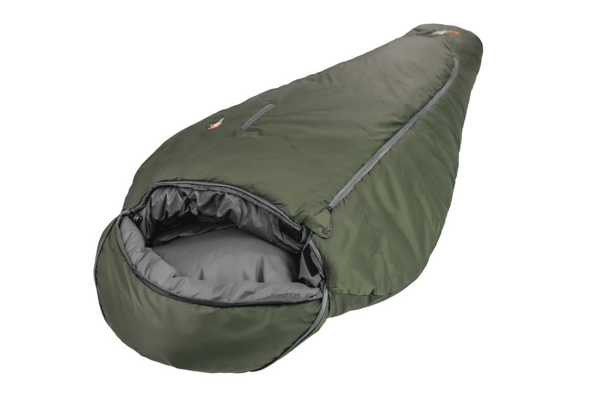 Schlafsack, Draußen, Olivegrün, Reißverschluss, Kapuzenloser Schlafsack