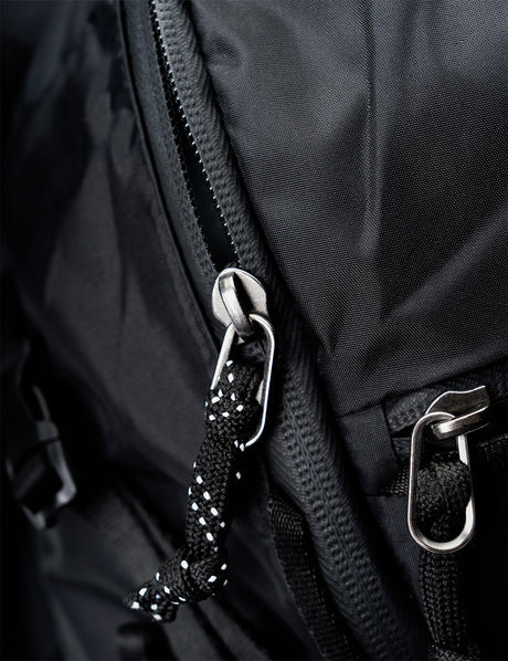 Reißverschluss, Zipper, Rucksack, Nylon, Schwarz