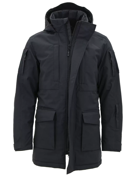 Winterjacke, Herrenjacke, Kapuzenjacke, Kopfleiste, Verschlusszipper