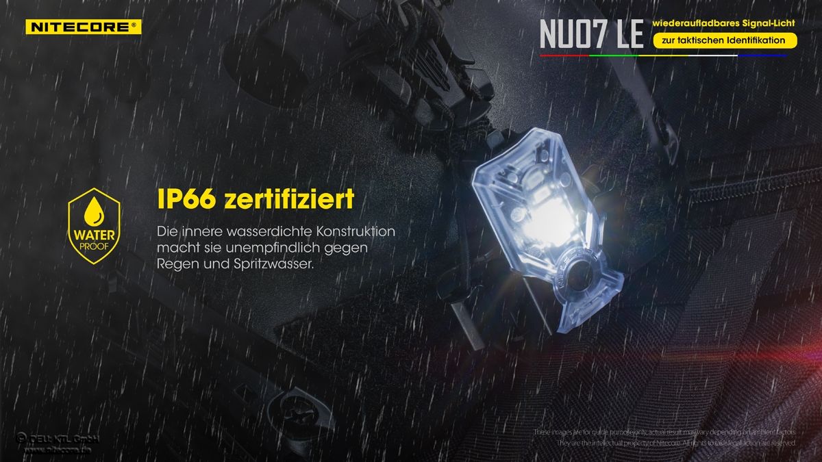 Nitecore - NU07 LE Signalleuchte (15 Lumen)