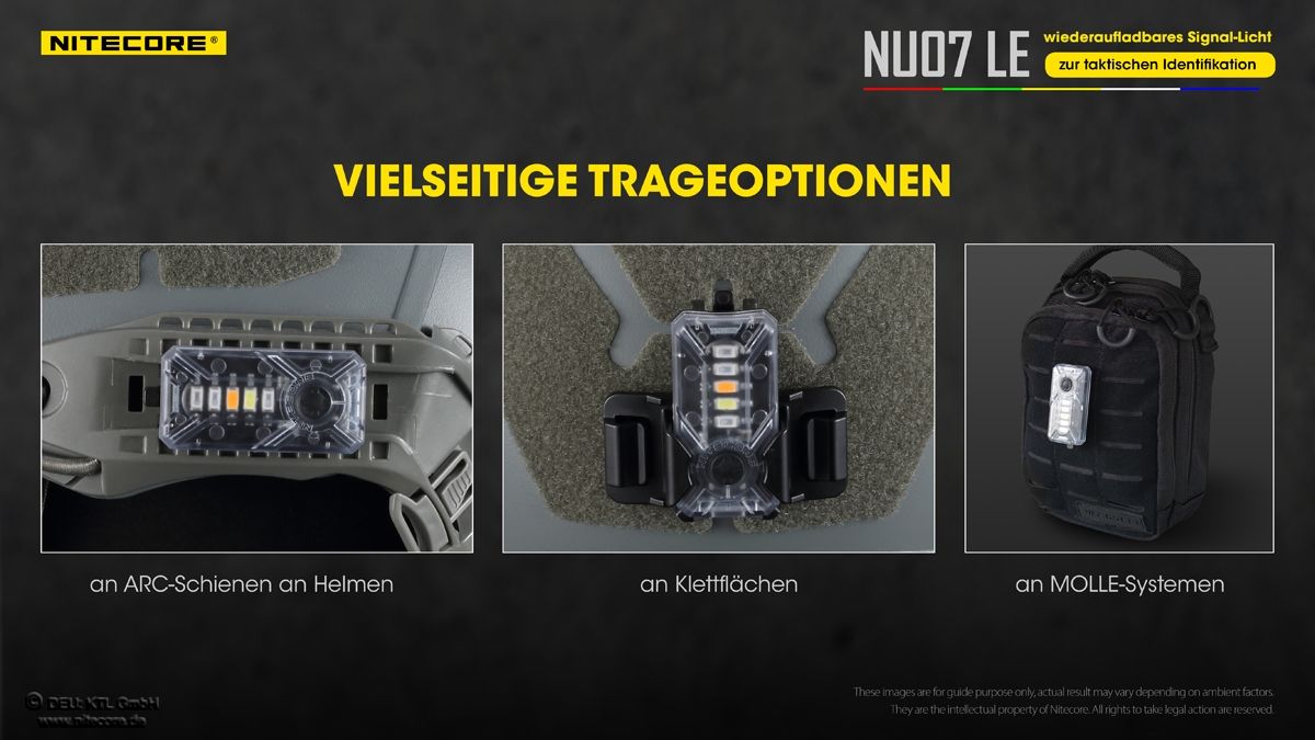 Nitecore - NU07 LE Signalleuchte (15 Lumen)