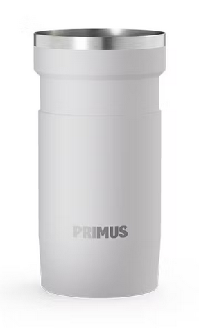 Kaffeetasse, Becher, Stahltopf, Thermobecher, Isolierte Becher, reisetasse, isolierter tumbler, weiß, edelstahlrand, Primus-m