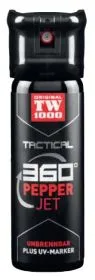 TW1000 Pfefferspray Tactical Classic - 45 ml, Flip-Top Kappe, 360°, UV Marker (Strahl)