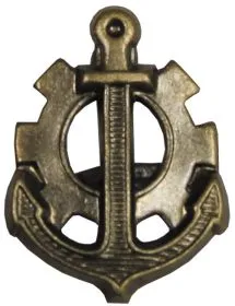 CZ/SK Metallabzeichen, bronze, "Marine", neuw.