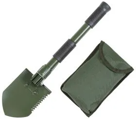 Mini Klappspatenset, 3 in 1, oliv
