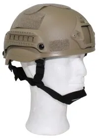 US Helm, "MICH 2002", Rails, coyote tan, ABS-Kunststoff