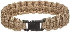 Armband, "Parachute Cord", coyote tan, Breite ca. 1,9 cm