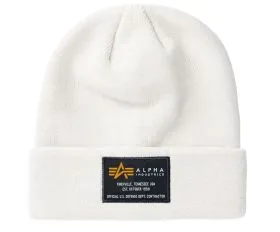 Alpha Industries - Crew Beanie (jet stream white)