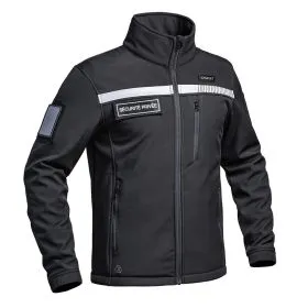 A10 Equipment - Softshell Jacke SECU-ONE HV-Tape Security (schwarz)