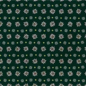 Bandana, grün Edelweiss, Gr. 55 x 55 cm, Baumwolle