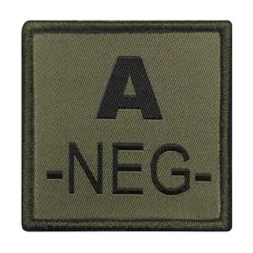 A10 Equipment - Patch Blutgruppe A- (oliv)
