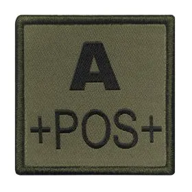A10 Equipment - Patch Blutgruppe A+ (oliv)