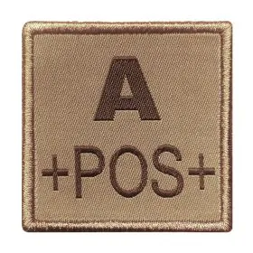 A10 Equipment - Patch Blutgruppe A+ (tan)