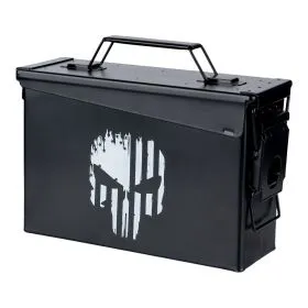 Munitionskiste Kal. 30mm - Punisher Skull (schwarz)