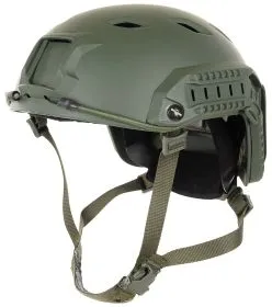US Helm, FAST-Fallschirmjäger, oliv, Rails, ABS-Kunststoff
