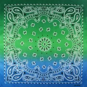 Bandana, blau mit Farbverlauf, Gr. 54 x 54 cm, Baumwolle