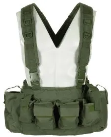 Chest Rig, 9 Taschen, oliv