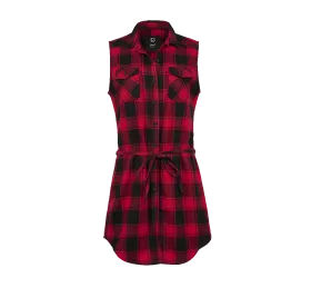 Brandit - Women Gracey Longshirt Sleeveless red/black