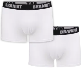 Brandit - Boxer Shorts Logo 2 Pack white-white