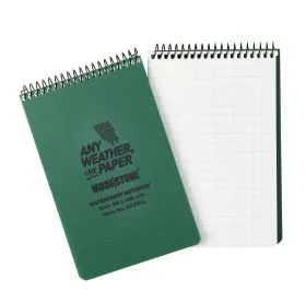 Modestone - Wasserfester Notizblock Lineal 96x148mm, 50 Blatt (grün)