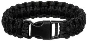 Armband, "Parachute Cord", schwarz , Breite ca. 2,3 cm
