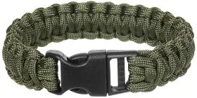 Armband, "Parachute Cord", oliv, Breite ca. 2,3 cm