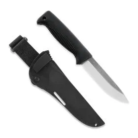Peltonen Knives - M07 N690 Ranger Puukko schwarz, unbeschichtet, Kompositscheide (schwarz)