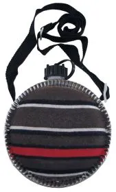 Feldflasche, "Scout", rund, Stoffbezug, 1,75 l