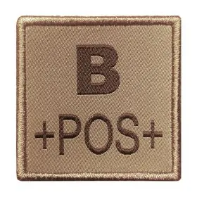 A10 Equipment - Patch Blutgruppe B+ (tan)