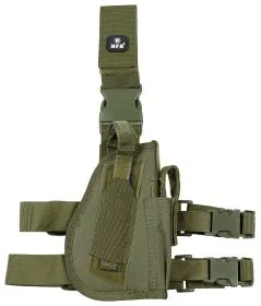 Pistolenbeinholster, rechts, oliv