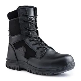 A10 Equipment - Einsatzstiefel SECU-ONE 8" Reissverschluss, Schutzkappe, PSR Sohle (schwarz)