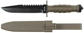 Kampfmesser, "Storm", oliv, Kunststoffgriff, Scheide