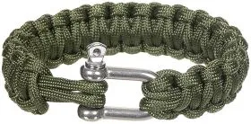 Armband, "Parachute Cord", oliv, Breite ca. 2,3 cm