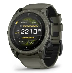 Garmin - tactix® 8 – 51 mm, AMOLED, Cerakote®-Beschichtung oliv mit Quickfit® Silikon- Armband 26mm