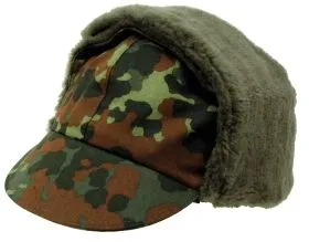 BW Wintermütze, flecktarn, original TL, neuwertig