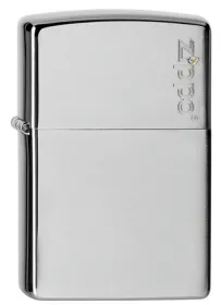 Zippo Feuerzeug - Chrome Brushed Zippo Logo (Chrom gebürstet)