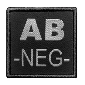 A10 Equipment - Patch Blutgruppe AB- (schwarz)