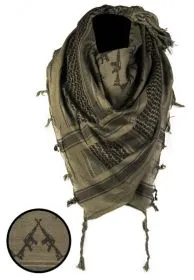 Halstuch "Shemagh" Rifles - oliv-schwarz, 110x110cm
