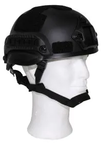 US Helm, "MICH 2002", Rails, schwarz, ABS-Kunststoff