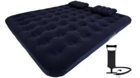 Luftbett für 2 Personen King Navy Blue CloudCoil Flocked (203x183x22cm)