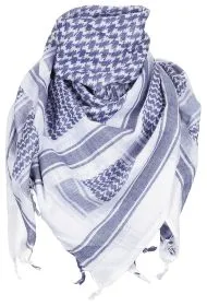 Halstuch, "Shemagh", blau-weiss