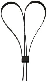 Kunststoffhandschellen, 10 St./P.,55 x 1,25cm, schwarz